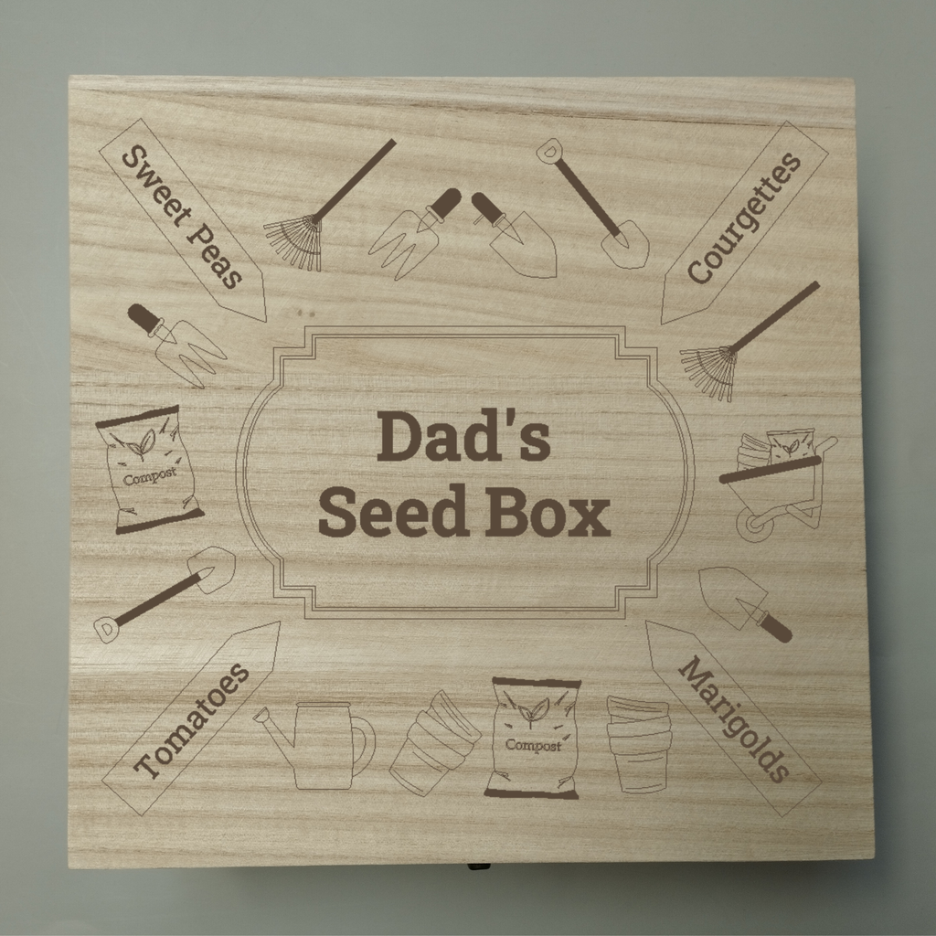 Personalised Laser Engraved Seed Box