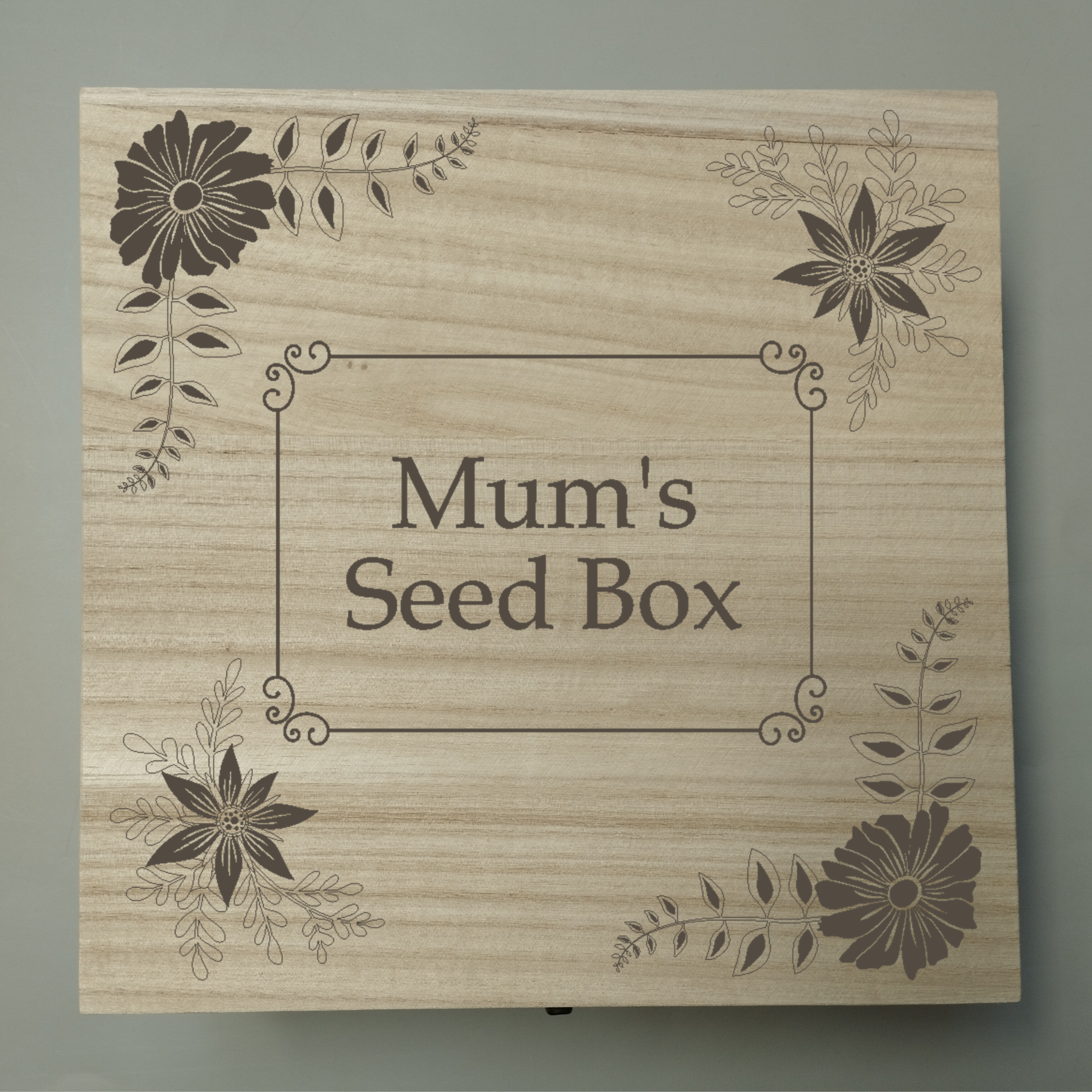 Personalised Laser Engraved Seed Box