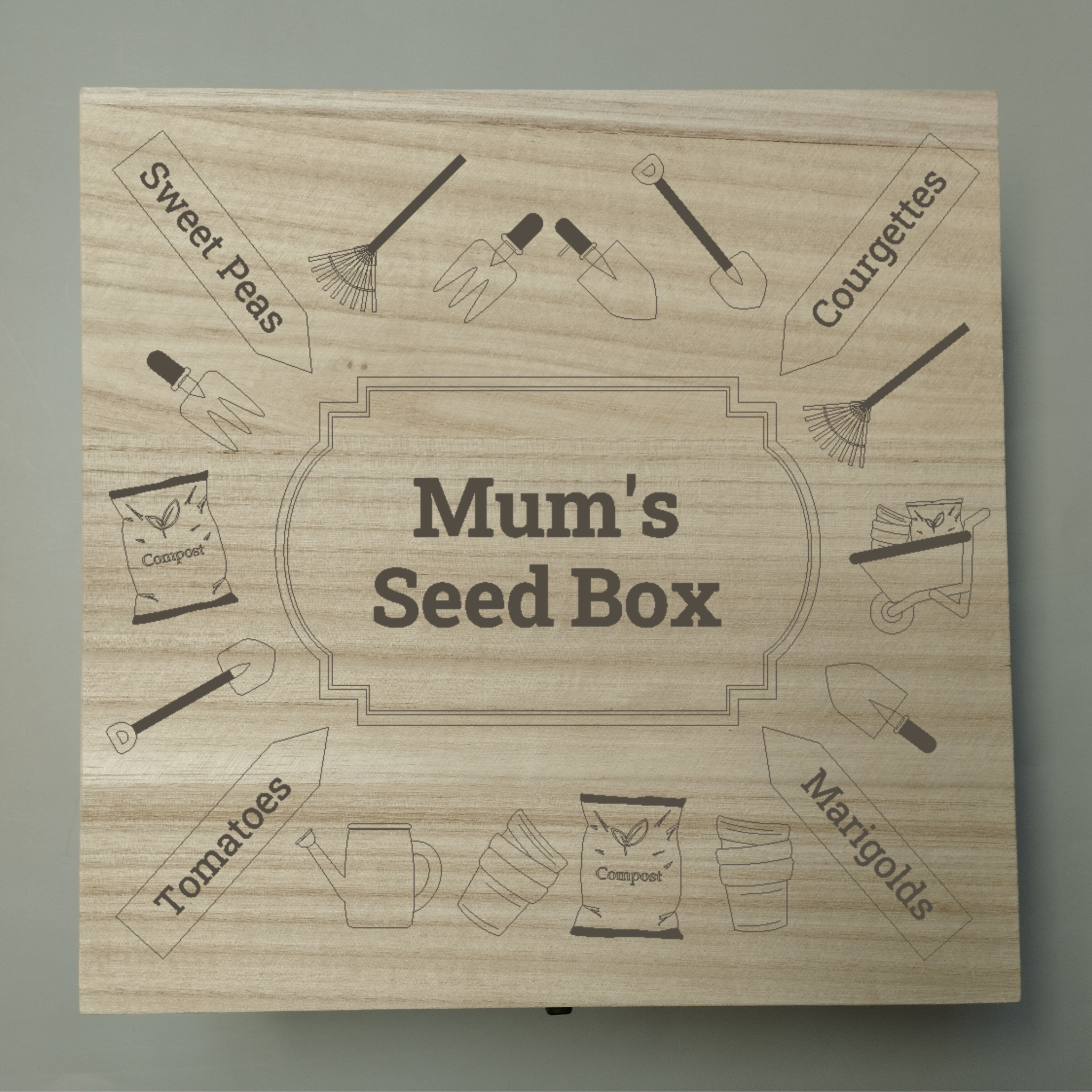 Personalised Laser Engraved Seed Box