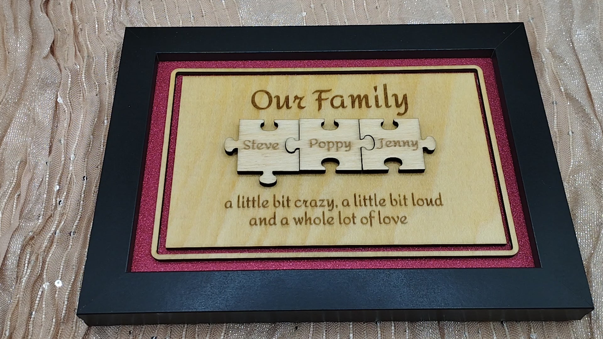 Personalised Jigsaw Frame - Style 1